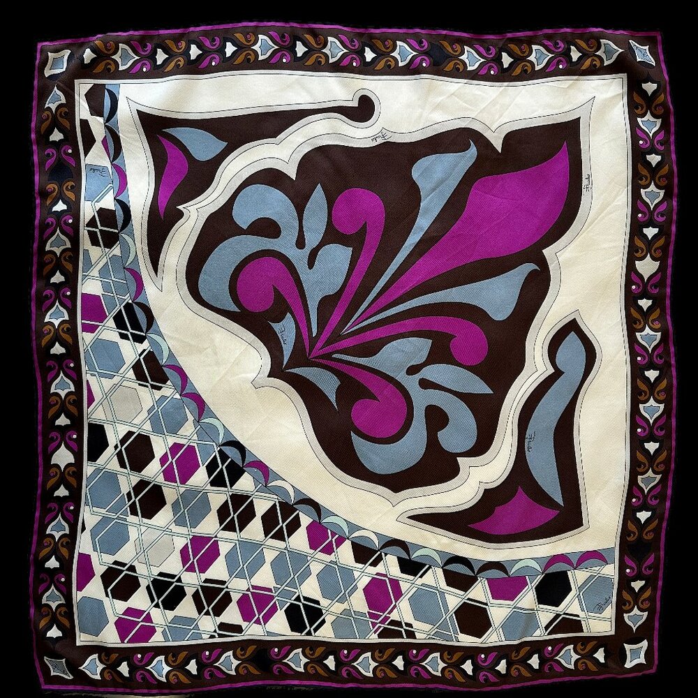 Pucci silk twill scarf